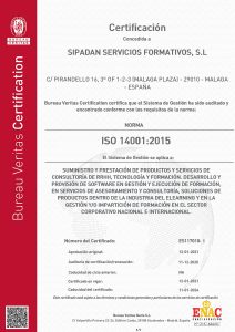 Certificación de Seguridad ISO 14001
